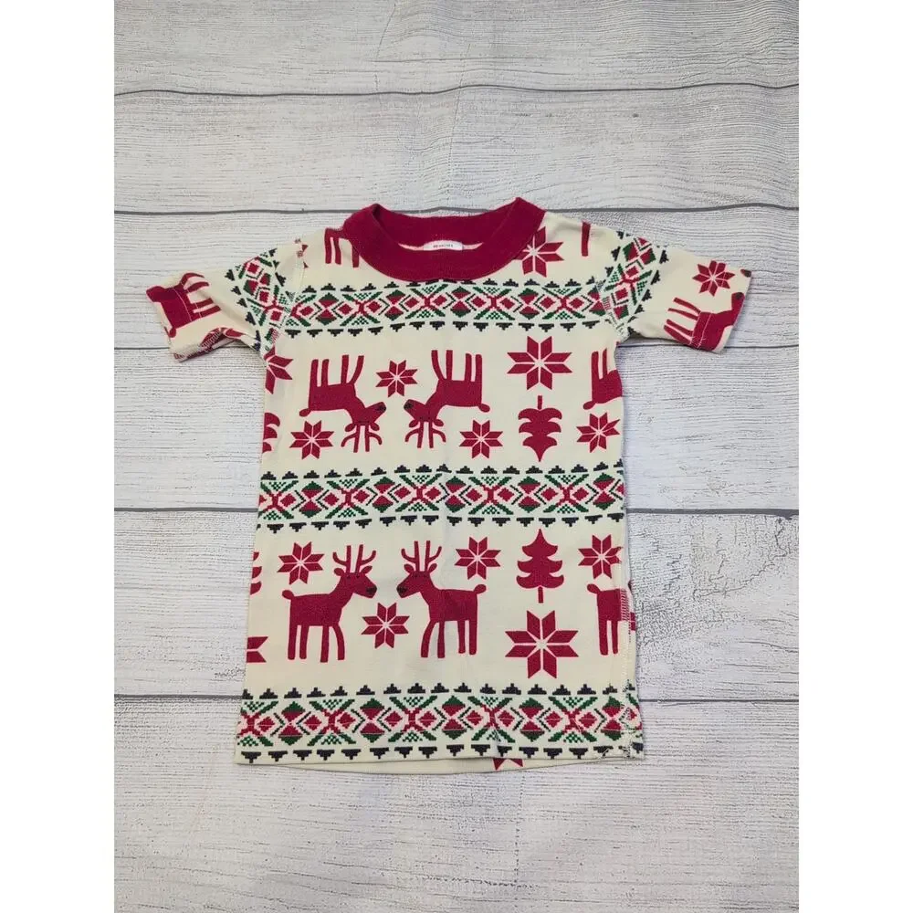 3 Hanna Andersson Deer Deer Short John Pajamas, 1 of 2